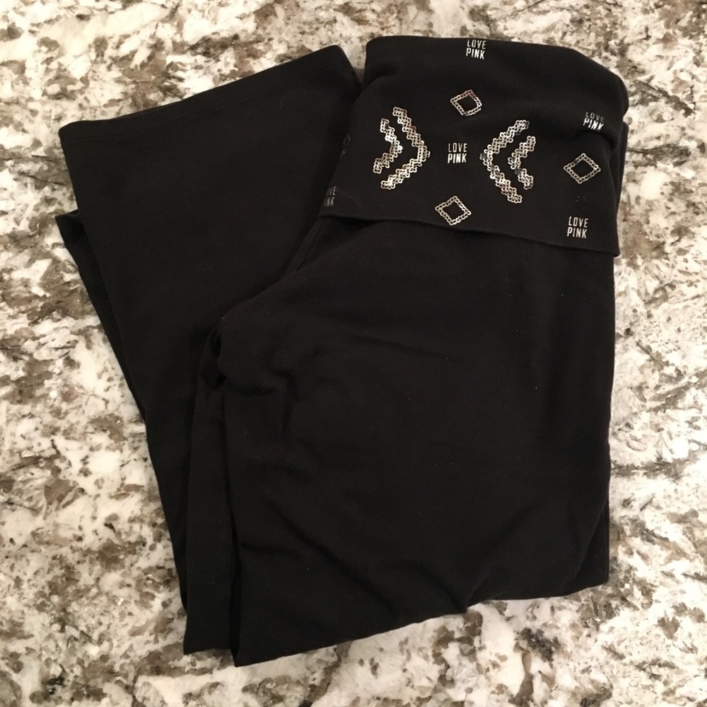 VS sequin crop yogas